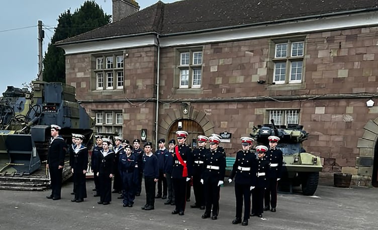 Sea Scouts on parade