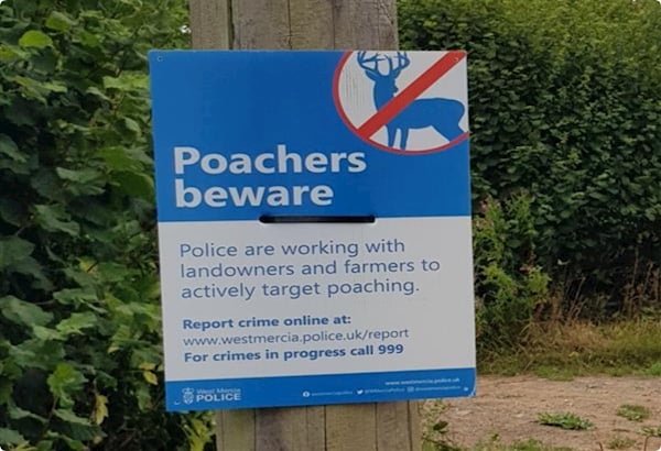 Warning poster 