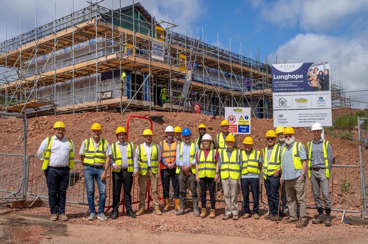 Work has started on 12 homes for local people in Longhope
