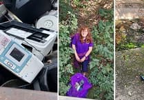 Local woman's litter cleanup mission