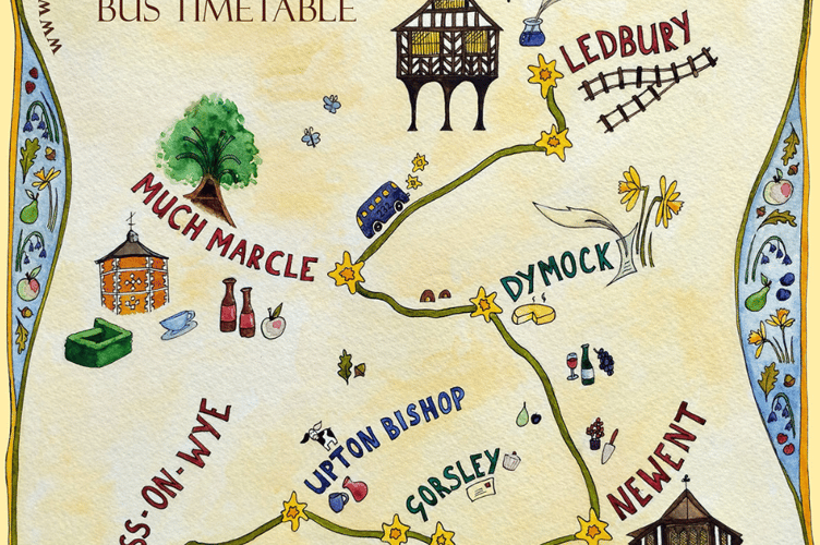 Artistic route map