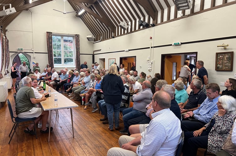 Packed meeting