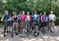 Councillors join cyclists  to take on the Newent Loop