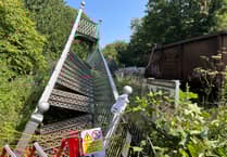 Historic rail bridge severely damaged after train collision