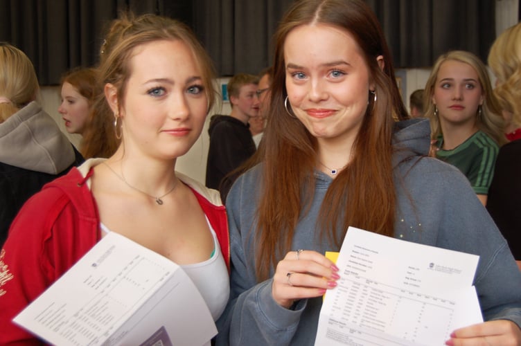 GCSE two students