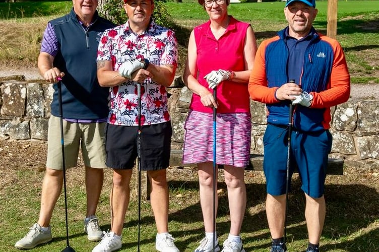 Ross Golf Club's 2025 President Day Winners (from left) Jonathan Hoyle, Marcus McEvoy, Jennifer Gladwyn and Nick Rawlings
