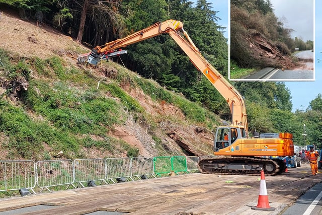 A40 rockfall removal to be completed by this winter