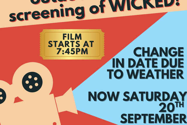 Predicted inclement weather forces rescheduling of outdoor movie night