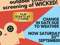 Predicted inclement weather forces rescheduling of outdoor movie night