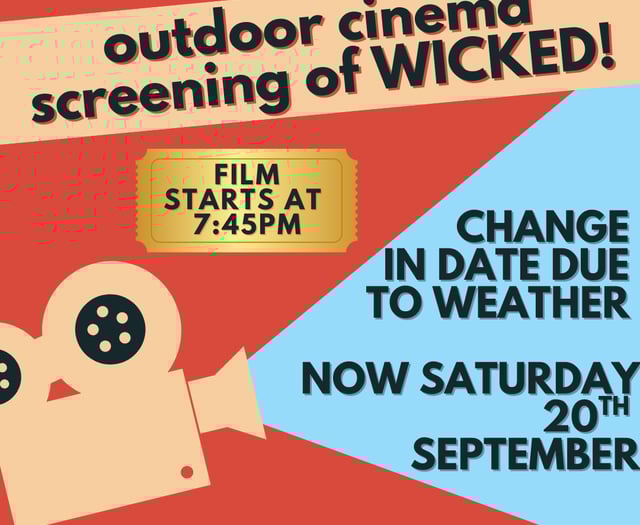 Predicted inclement weather forces rescheduling of outdoor movie night