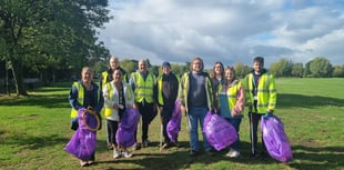 Local company team helps litter pick for World Cleanup Day