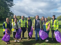 Local company team helps litter pick for World Cleanup Day