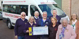 Ross Action Bus receives £700 Lions Club donation
