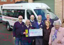 Ross Action Bus receives £700 Ross Lions Club donation