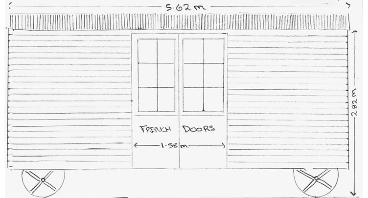 Shepherd's hut drawing