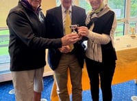 Terry presents golf foursome cup in honour of his father Tom
