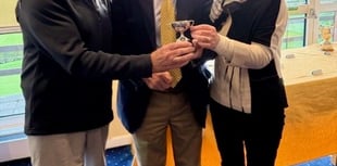 Terry presents golf foursome cup in honour of his father Tom