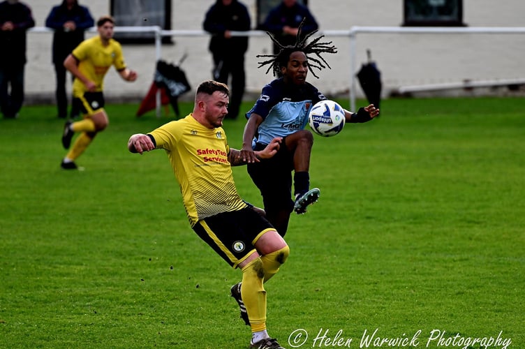 Newent battled into the first round proper of the FA Vase for the first time in their history