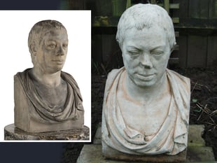 Missing bust depicting historic painter unearthed in Ross