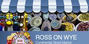 Three-day continental street market in Ross this weekend