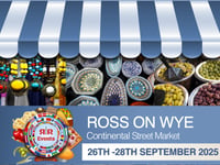 Three-day continental street market in Ross this weekend