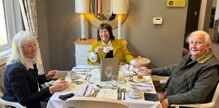 Latte fun at Ross Court Care Home for Macmillan  fundraiser