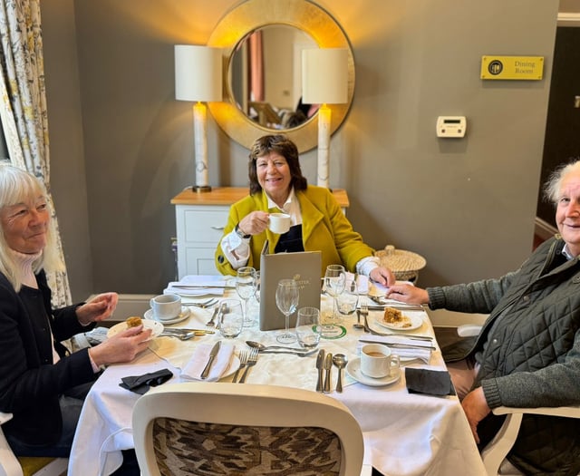 Latte fun at Ross Court Care Home for Macmillan  fundraiser