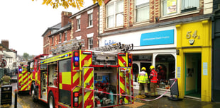 Firefighters quickly control charity shop's electrical fault