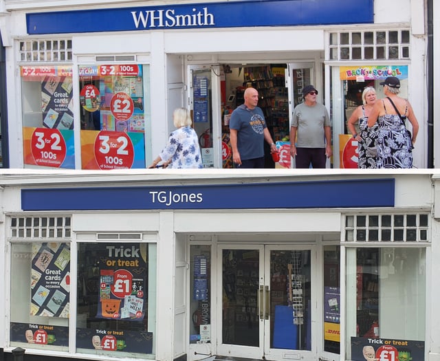 Alas WH Smith you’re now TG Jones 