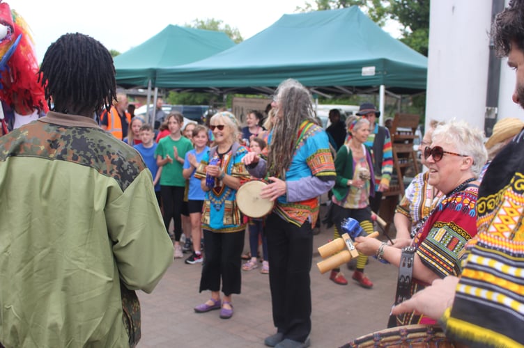 Music at a previous ArtsFest in Coleford.