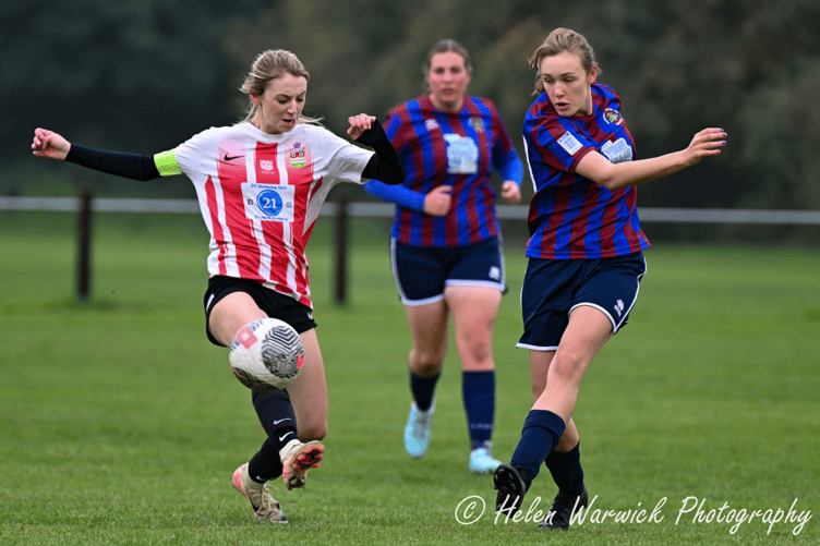 A Nunnery Wood player gets a shot away