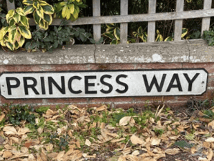 Volunteers brighten street with sign makeover