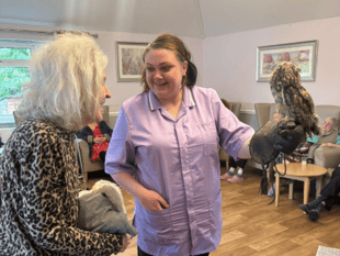 Residents enjoy unforgettable falconry visit