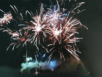 Charity fireworks display draws hundreds