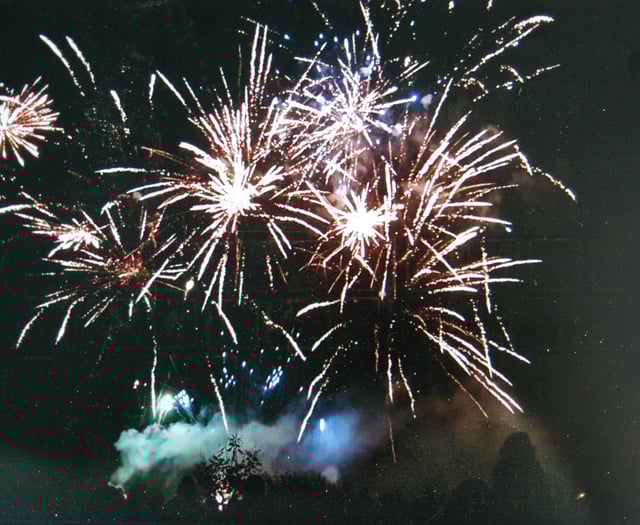 Charity fireworks display draws hundreds