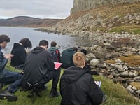 Local students explore ancient geology in Ayrshire