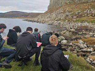 Local students explore ancient geology in Ayrshire