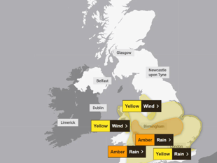 Amber warnings as Storm Claudia hits UK