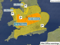 Council issues advice as Storm Claudia hits