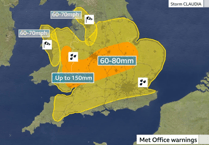 Council issues advice as Storm Claudia hits