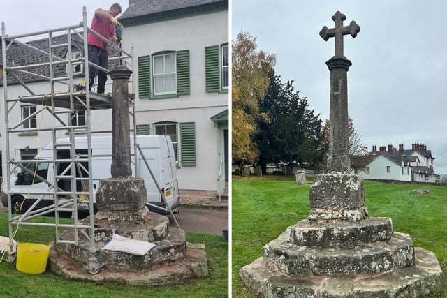 Historic Plague Cross at St Mary’s Church restored
