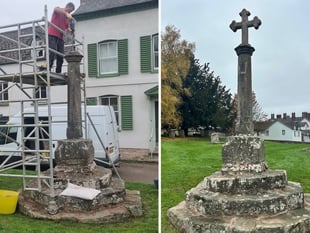 Historic Plague Cross at St Mary’s Church restored