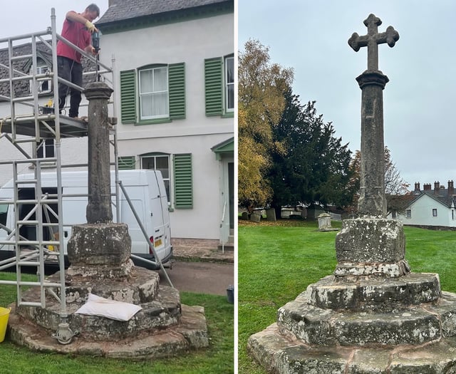 Historic Plague Cross at St Mary’s Church restored