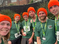 Runners take on Newent 9 and Storm Claudia