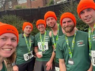 Runners take on Newent 9 and Storm Claudia