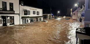 The clean-up operation begins after Storm Claudia devastates Monmouth