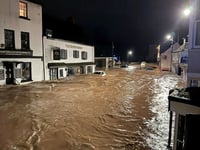 The clean-up operation begins after Storm Claudia devastates Monmouth