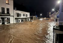 The clean-up operation begins after Storm Claudia devastates Monmouth