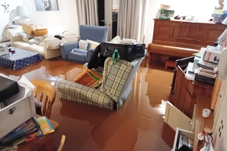 Cllr Steve Garratt's home on Wonastow Road was one of many flooded to 3 feet