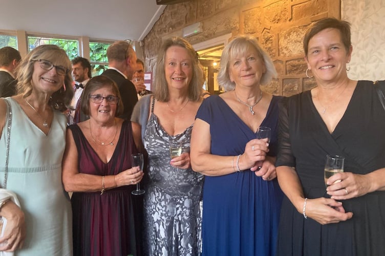 Some of the women rowers at the 150th anniversary Ross RC dinner